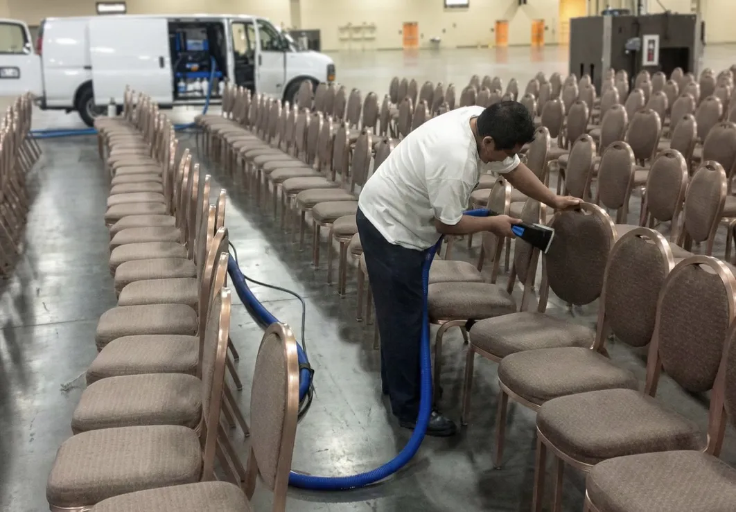 Commercial upholstery cleaning for Las Vegas venue chairs