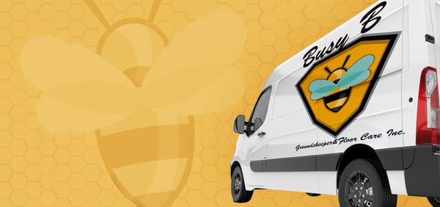 Busy B commercial cleaning service van in Las Vegas